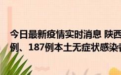 今日最新疫情实时消息 陕西11月14日新增40例本土确诊病例、187例本土无症状感染者