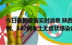 今日最新疫情实时消息 陕西11月14日新增40例本土确诊病例、187例本土无症状感染者