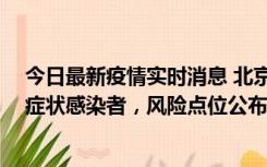 今日最新疫情实时消息 北京通州新增1例确诊病例、3例无症状感染者，风险点位公布