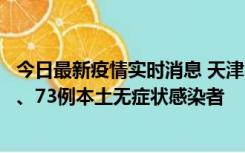 今日最新疫情实时消息 天津11月14日新增3例本土确诊病例、73例本土无症状感染者