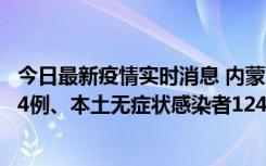 今日最新疫情实时消息 内蒙古11月14日新增本土确诊病例84例、本土无症状感染者1247例