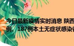 今日最新疫情实时消息 陕西11月14日新增40例本土确诊病例、187例本土无症状感染者