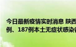 今日最新疫情实时消息 陕西11月14日新增40例本土确诊病例、187例本土无症状感染者