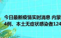 今日最新疫情实时消息 内蒙古11月14日新增本土确诊病例84例、本土无症状感染者1247例