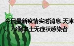 今日最新疫情实时消息 天津11月14日新增3例本土确诊病例、73例本土无症状感染者