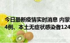 今日最新疫情实时消息 内蒙古11月14日新增本土确诊病例84例、本土无症状感染者1247例