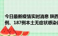 今日最新疫情实时消息 陕西11月14日新增40例本土确诊病例、187例本土无症状感染者