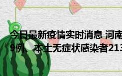 今日最新疫情实时消息 河南11月14日新增本土确诊病例149例、本土无症状感染者2138例