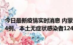 今日最新疫情实时消息 内蒙古11月14日新增本土确诊病例84例、本土无症状感染者1247例