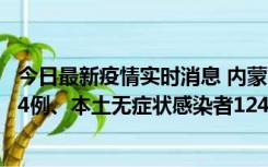 今日最新疫情实时消息 内蒙古11月14日新增本土确诊病例84例、本土无症状感染者1247例