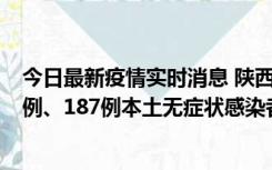 今日最新疫情实时消息 陕西11月14日新增40例本土确诊病例、187例本土无症状感染者