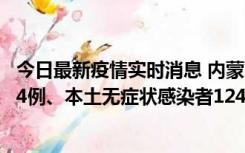 今日最新疫情实时消息 内蒙古11月14日新增本土确诊病例84例、本土无症状感染者1247例