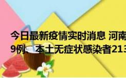 今日最新疫情实时消息 河南11月14日新增本土确诊病例149例、本土无症状感染者2138例