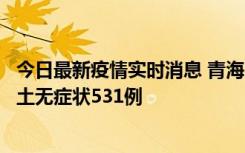 今日最新疫情实时消息 青海11月15日新增本土确诊2例、本土无症状531例