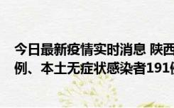 今日最新疫情实时消息 陕西11月15日新增本土确诊病例62例、本土无症状感染者191例