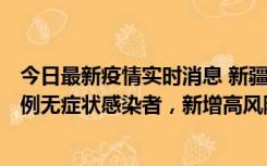 今日最新疫情实时消息 新疆喀什地区新增4例确诊病例、97例无症状感染者，新增高风险区4个