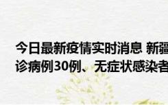 今日最新疫情实时消息 新疆维吾尔自治区11月15日新增确诊病例30例、无症状感染者816例