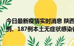 今日最新疫情实时消息 陕西11月14日新增40例本土确诊病例、187例本土无症状感染者