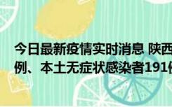 今日最新疫情实时消息 陕西11月15日新增本土确诊病例62例、本土无症状感染者191例