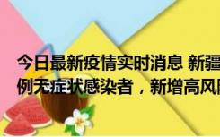 今日最新疫情实时消息 新疆喀什地区新增4例确诊病例、97例无症状感染者，新增高风险区4个