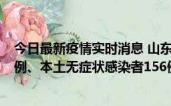 今日最新疫情实时消息 山东11月15日新增本土确诊病例13例、本土无症状感染者156例