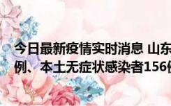 今日最新疫情实时消息 山东11月15日新增本土确诊病例13例、本土无症状感染者156例