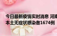 今日最新疫情实时消息 河南昨日新增本土确诊病例200例、本土无症状感染者1674例