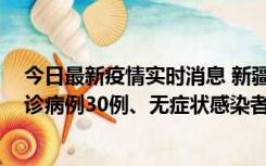 今日最新疫情实时消息 新疆维吾尔自治区11月15日新增确诊病例30例、无症状感染者816例