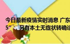 今日最新疫情实时消息 广东11月15日新增本土“195+6215”，另有本土无症状转确诊369例