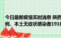 今日最新疫情实时消息 陕西11月15日新增本土确诊病例62例、本土无症状感染者191例