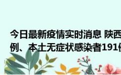 今日最新疫情实时消息 陕西11月15日新增本土确诊病例62例、本土无症状感染者191例