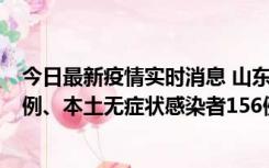 今日最新疫情实时消息 山东11月15日新增本土确诊病例13例、本土无症状感染者156例