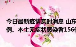 今日最新疫情实时消息 山东11月15日新增本土确诊病例13例、本土无症状感染者156例