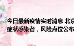 今日最新疫情实时消息 北京通州新增1例确诊病例、3例无症状感染者，风险点位公布