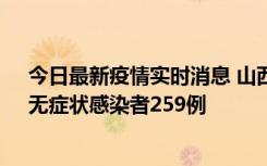 今日最新疫情实时消息 山西11月15日新增本土确诊66例、无症状感染者259例