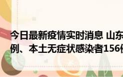 今日最新疫情实时消息 山东11月15日新增本土确诊病例13例、本土无症状感染者156例