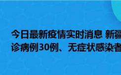 今日最新疫情实时消息 新疆维吾尔自治区11月15日新增确诊病例30例、无症状感染者816例