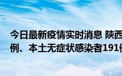 今日最新疫情实时消息 陕西11月15日新增本土确诊病例62例、本土无症状感染者191例