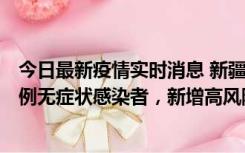 今日最新疫情实时消息 新疆喀什地区新增4例确诊病例、97例无症状感染者，新增高风险区4个