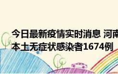 今日最新疫情实时消息 河南昨日新增本土确诊病例200例、本土无症状感染者1674例