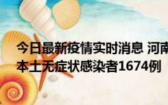 今日最新疫情实时消息 河南昨日新增本土确诊病例200例、本土无症状感染者1674例