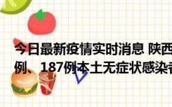 今日最新疫情实时消息 陕西11月14日新增40例本土确诊病例、187例本土无症状感染者