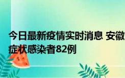 今日最新疫情实时消息 安徽11月15日新增确诊病例2例、无症状感染者82例