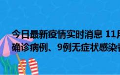 今日最新疫情实时消息 11月15日0-24时，宁波市新增5例确诊病例、9例无症状感染者，均为集中隔离点检出