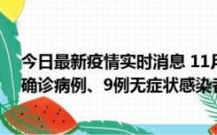 今日最新疫情实时消息 11月15日0-24时，宁波市新增5例确诊病例、9例无症状感染者，均为集中隔离点检出