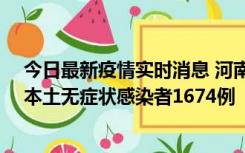 今日最新疫情实时消息 河南昨日新增本土确诊病例200例、本土无症状感染者1674例