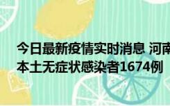 今日最新疫情实时消息 河南昨日新增本土确诊病例200例、本土无症状感染者1674例