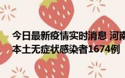 今日最新疫情实时消息 河南昨日新增本土确诊病例200例、本土无症状感染者1674例