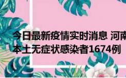 今日最新疫情实时消息 河南昨日新增本土确诊病例200例、本土无症状感染者1674例