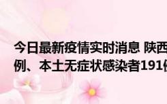 今日最新疫情实时消息 陕西11月15日新增本土确诊病例62例、本土无症状感染者191例